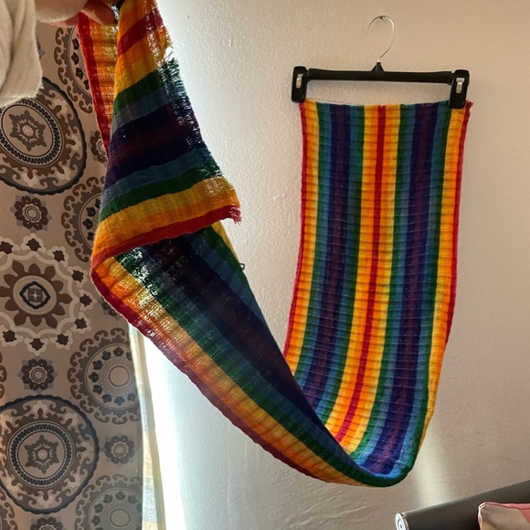 Guatemalan Rainbow Scarf - Picture 5 of 5